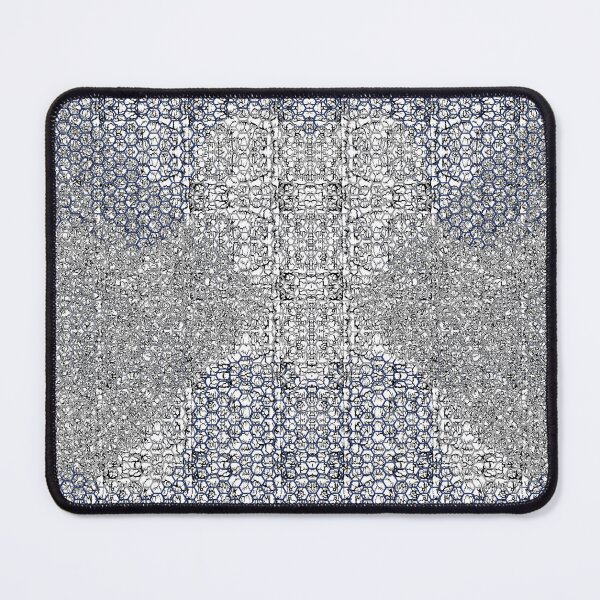 Item preview, Fractal honeycomb Smoke Union Dark Blue & Gray (v1) designed and sold by AJLeibengeist.