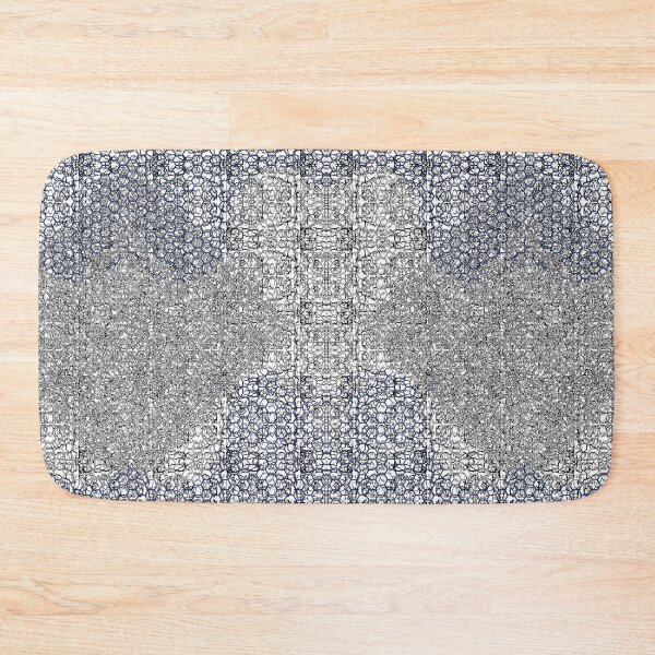 Item preview, Fractal honeycomb Smoke Union Dark Blue & Gray (v1) designed and sold by AJLeibengeist.