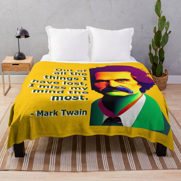 Item preview, Mind Lost, Miss Most - Mark Twain Quote designed and sold by JoanNinjaHen.