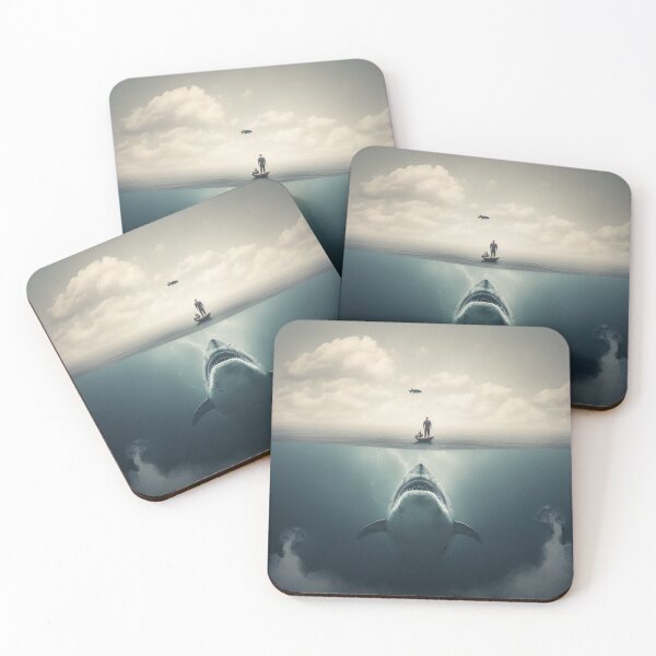 Item preview, Man and Shark designed and sold by Aravinto.