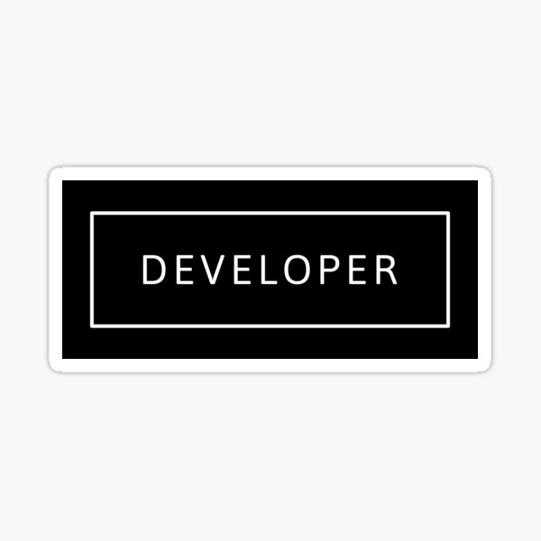 Developer Sticker
