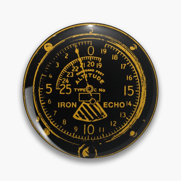 Item preview, General Aviation Private Pilot Airplane Altimeter Retro designed and sold by IronEcho.