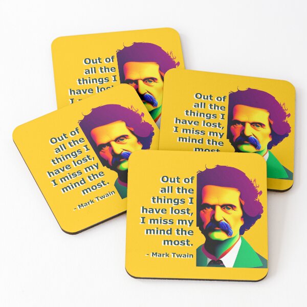 Item preview, Mind Lost, Miss Most - Mark Twain Quote designed and sold by JoanNinjaHen.