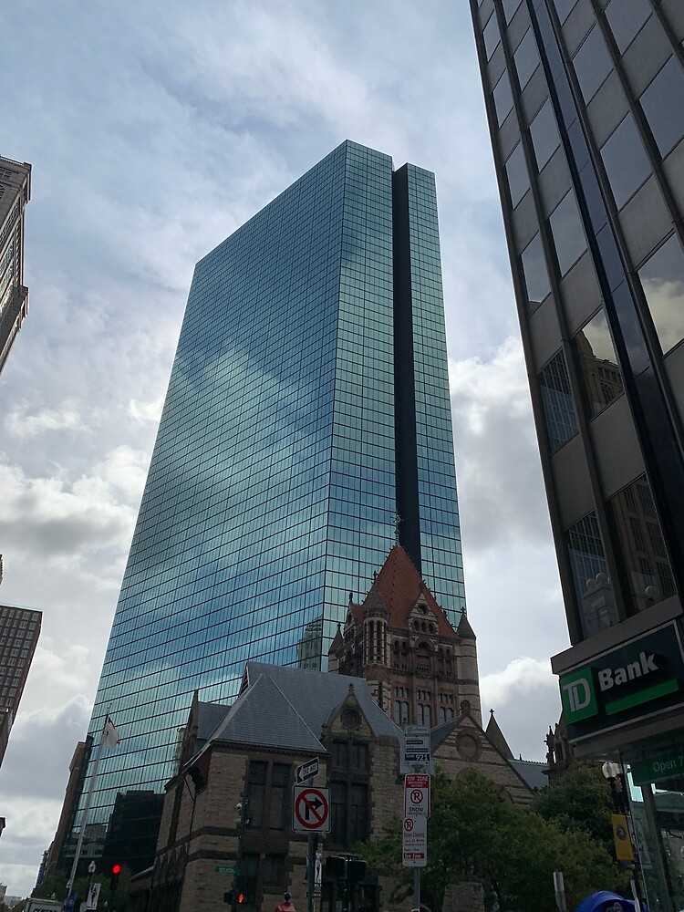 Skyscrapers at Copley Square, Boston, Massachusetts - Aerial Photograph  Wall Art, Canvas Prints, Framed Prints, Wall Peels