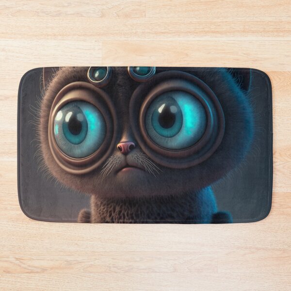 Item preview, Cute sadness: the emotion captured in the image of a lonely cat designed and sold by Papouilles.