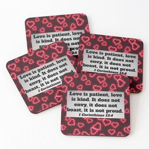 Item preview, Love is patient  designed and sold by ArtsOfWonder.