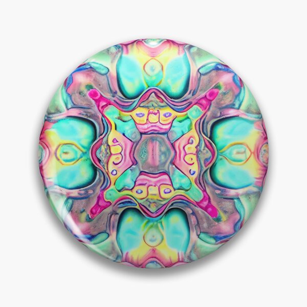 Item preview, Ceramic Psychedelic Pastel Calming Maximalist Pattern Digital Painting designed and sold by CodeAndColors.