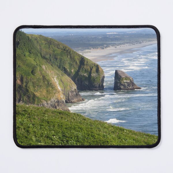 Item preview, Central Oregon Coast From Rocky Cliffs to Sandy Beach Looking South designed and sold by TechLaughs.