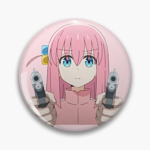 Aperçu de l'œuvre Bocchi avec un pistolet - Bocchi le rocher créée et vendue par Neelam789.