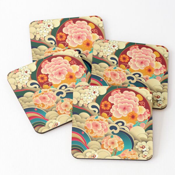 Item preview, Basic Fluid Happy Enchanted Asian Pattern Digital Painting designed and sold by CodeAndColors.