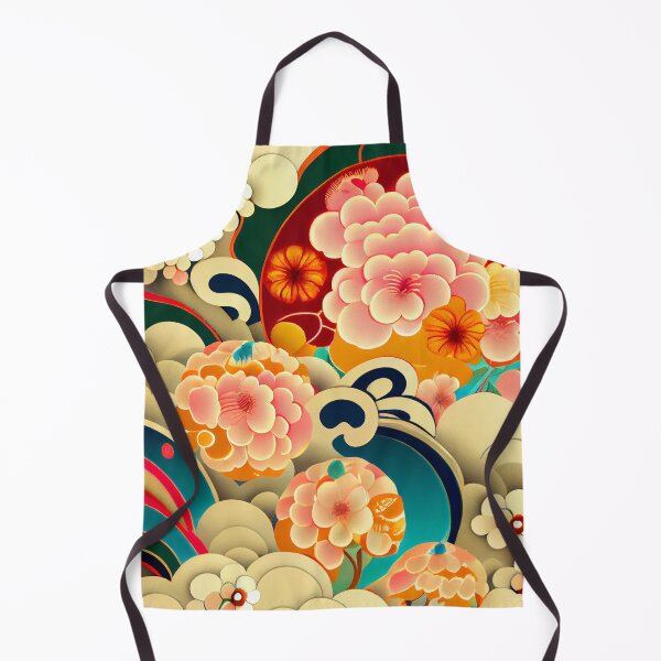Aperçu de l'œuvre Basic Fluid Happy Enchanted Asian Pattern Digital Painting créée et vendue par CodeAndColors.