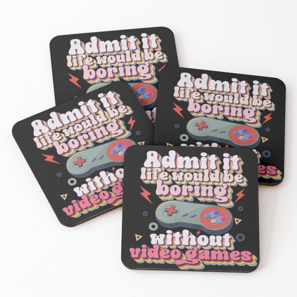 Item preview, Admítelo, la vida sería aburrida sin los videojuegos: tipografía divertida de jugador retro designed and sold by HomeCoquette.
