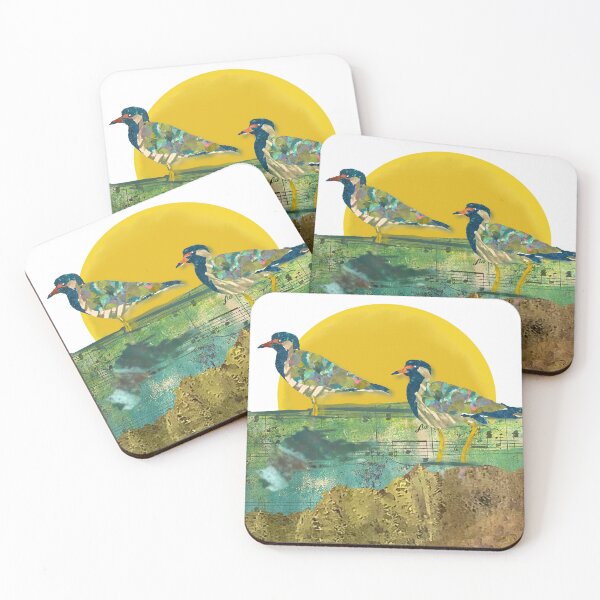 Item preview, Asian Red Wattled Lapwing Birds at Sunrise designed and sold by ginaisarty.