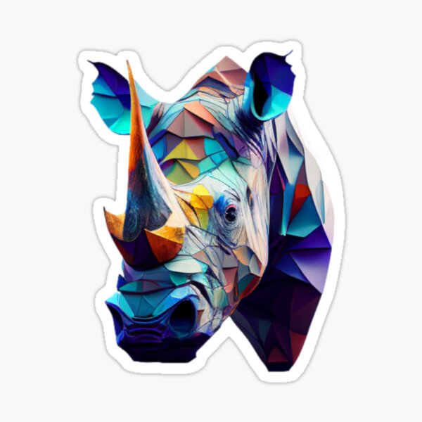 Funny Rhino Stickers for Sale