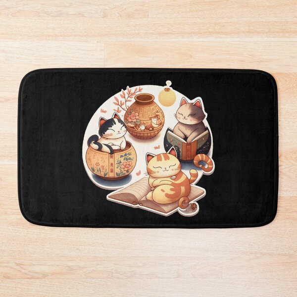 Item preview, Oriental Cat Book Reading Time designed and sold by AwakenedSoul.
