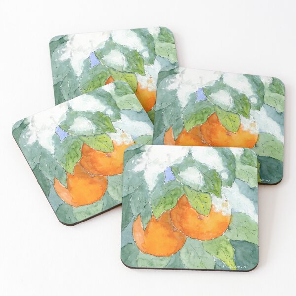 Item preview, Orange Freeze Watercolor Painting designed and sold by Katie Stearns.