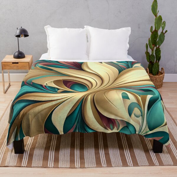 Item preview, Relaxed Fluid Designer Elegant Calming Floral Pattern Digital Painting designed and sold by CodeAndColors.