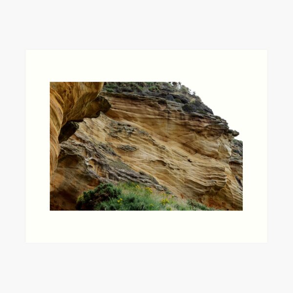 It's Sedimentary! Clashach Cove, Moray Art Print