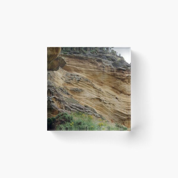 It's Sedimentary! Clashach Cove, Moray Acrylic Block