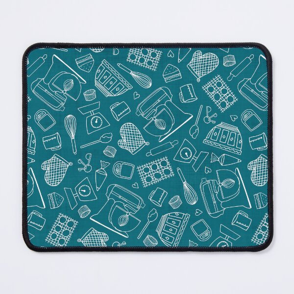 Item preview, I Love Baking // Outline on Teal designed and sold by The Wellington Boot.