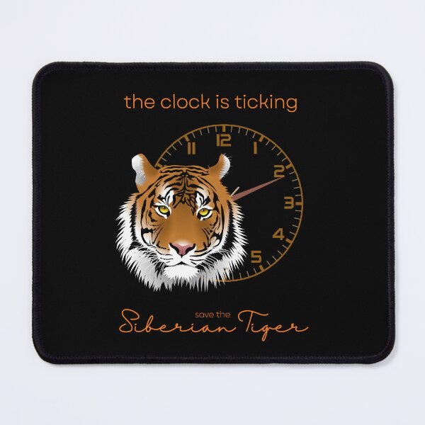 Item preview, Save The Siberian Tiger The Clock is Ticking Graphic T-shirt designed and sold by MagicWolfStar.