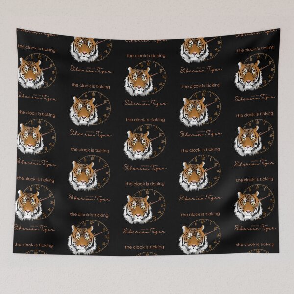 Item preview, Save The Siberian Tiger The Clock is Ticking Graphic T-shirt designed and sold by MagicWolfStar.