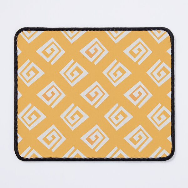 Item preview, Ethnic geometric spiral pattern - yellow designed and sold by BattaAnastasia.