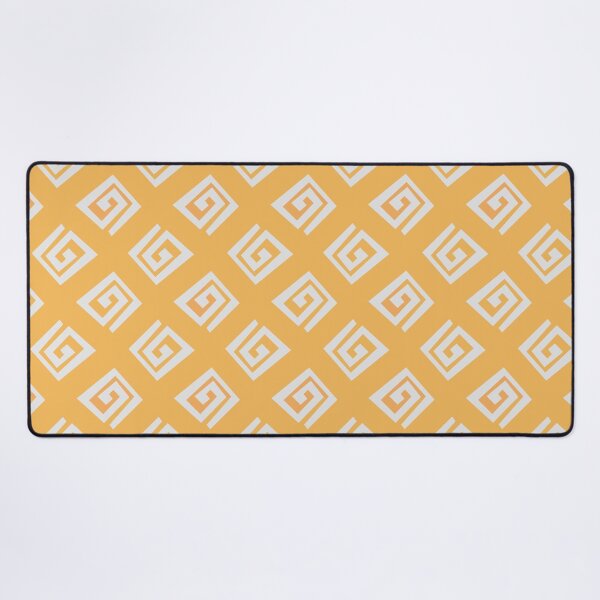 Item preview, Ethnic geometric spiral pattern - yellow designed and sold by BattaAnastasia.
