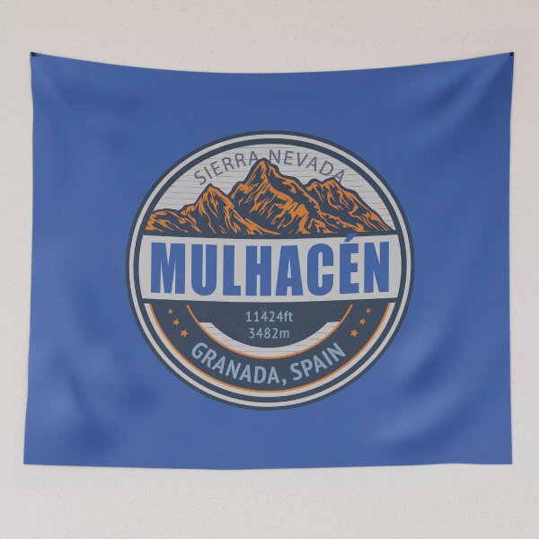 Item preview, Mulhacen Granada Spain Vintage Mountain Hiking Design designed and sold by CynthiaGraphics.