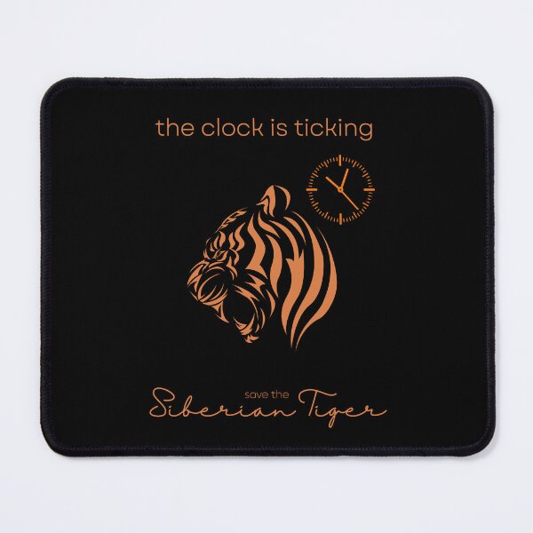 Item preview, Save The Siberian Tiger The Clock is Ticking Sticker designed and sold by MagicWolfStar.