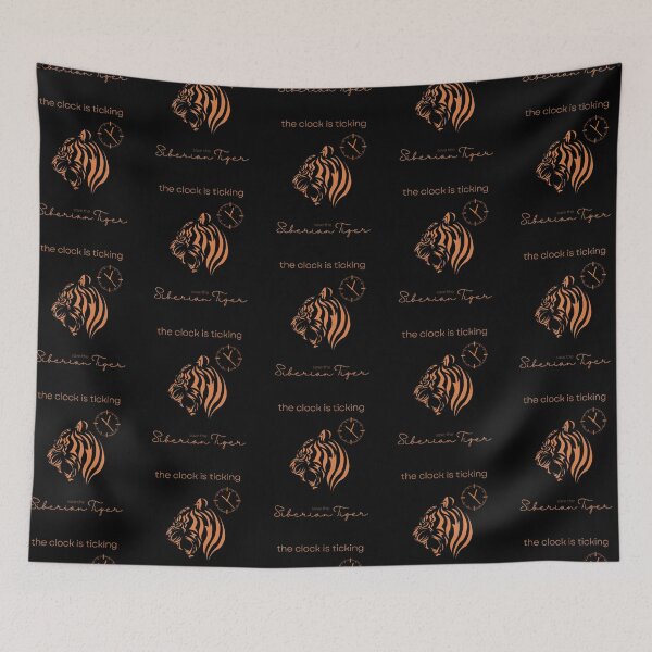 Item preview, Save The Siberian Tiger The Clock is Ticking Sticker designed and sold by MagicWolfStar.