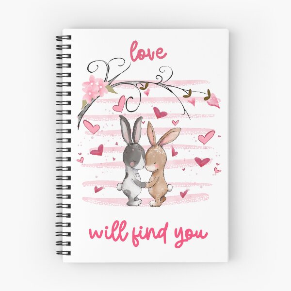 Item preview, Valentine's Day Cute Bunny Couple Love Will Find You 4 designed and sold by TasimaDesign.