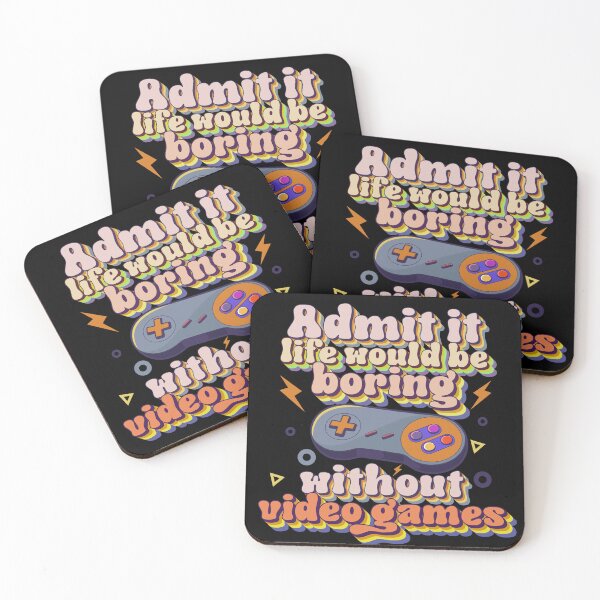 Item preview, Admítelo, la vida sería aburrida sin los videojuegos: divertido controlador de juego retro designed and sold by HomeCoquette.