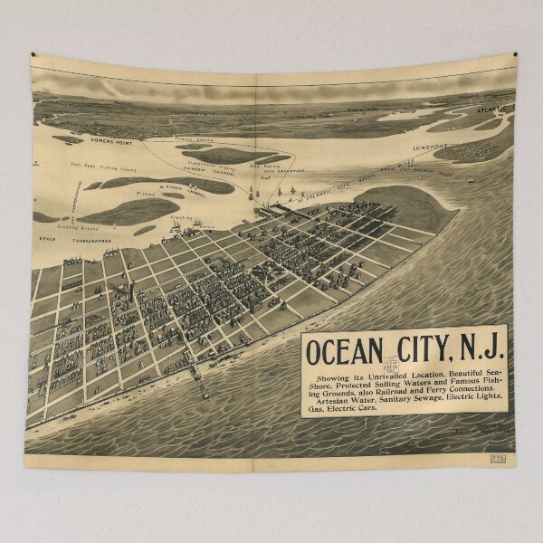 Aperçu de l'œuvre Océan City, New Jersey (1903) créée et vendue par allhistory.