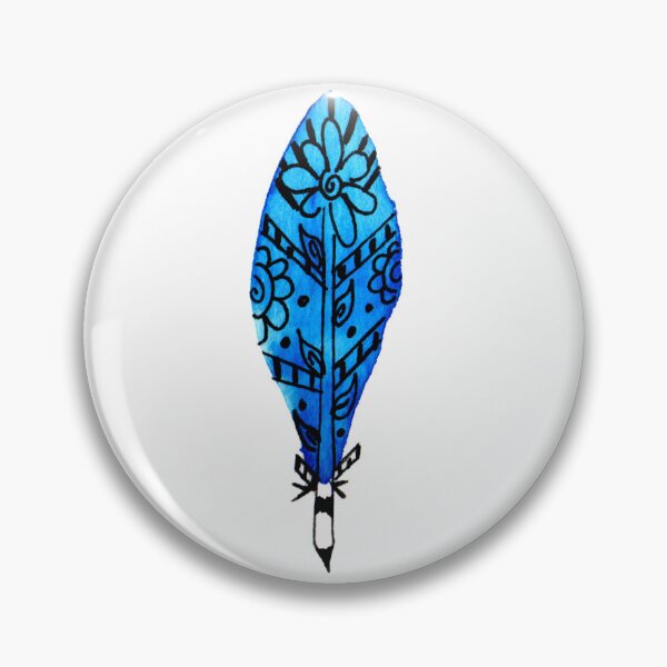 Item preview, Blue Flower Feather designed and sold by missmann.
