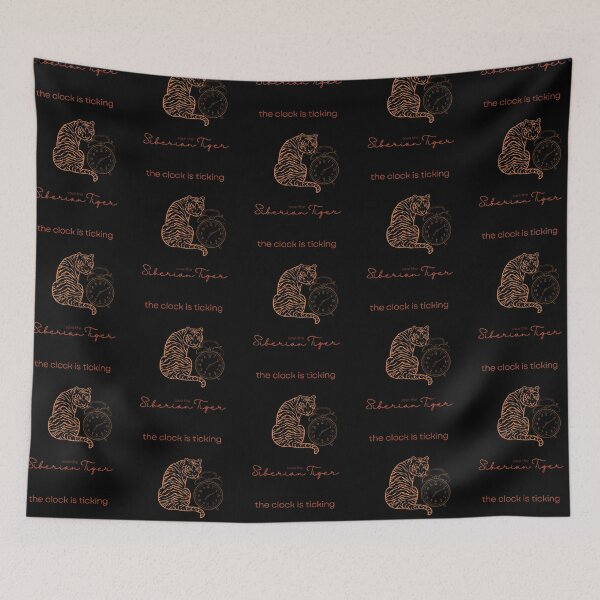 Item preview, Save The Siberian Tiger The Clock is Ticking Poster designed and sold by MagicWolfStar.