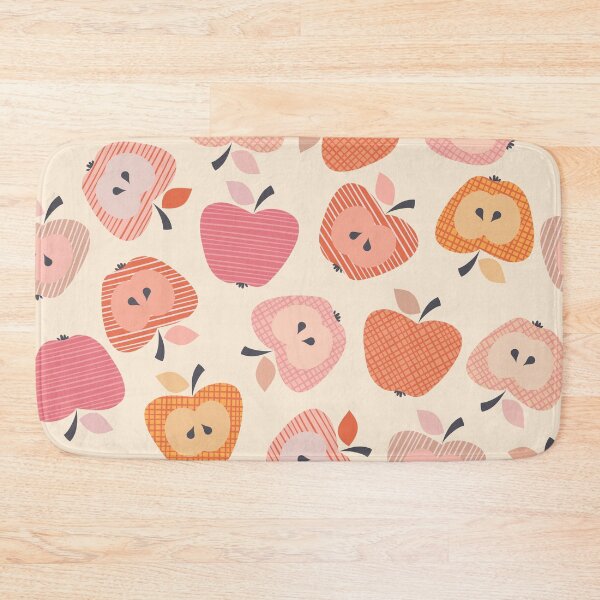 Item preview, Pink and orange apple pattern designed and sold by BattaAnastasia.