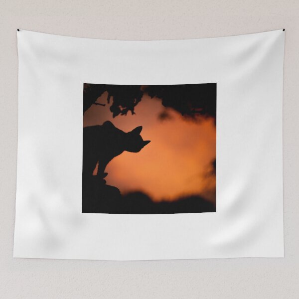 Item preview, Cat Watching Sunset Scene designed and sold by 2brothersgoods.