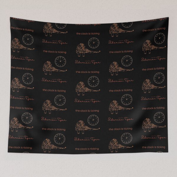 Item preview, Save The Siberian Tiger The Clock is Ticking Mouse Pad designed and sold by MagicWolfStar.