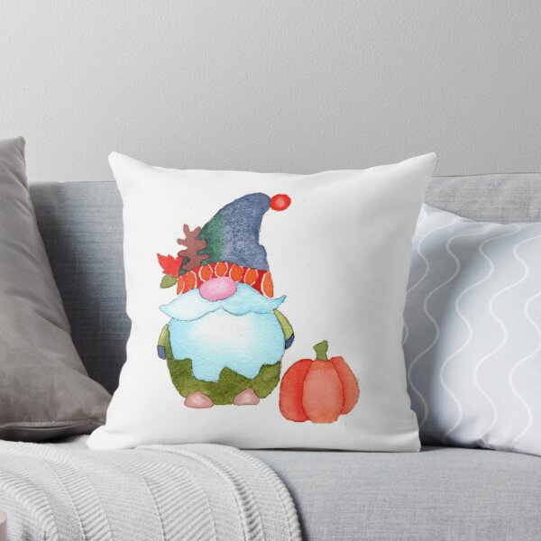 Item preview, Gnome with pumpkin designed and sold by GreatGrayStudio.
