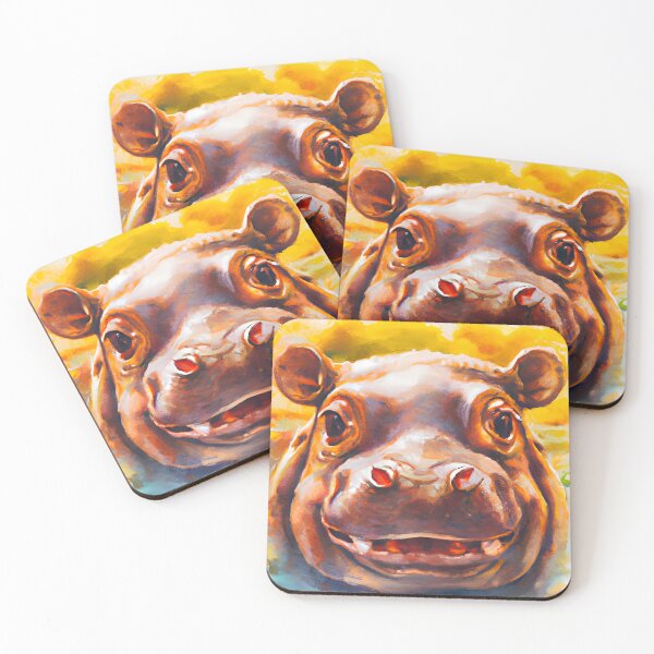 Item preview, Happy Baby Hippo designed and sold by WorldOfFairies.