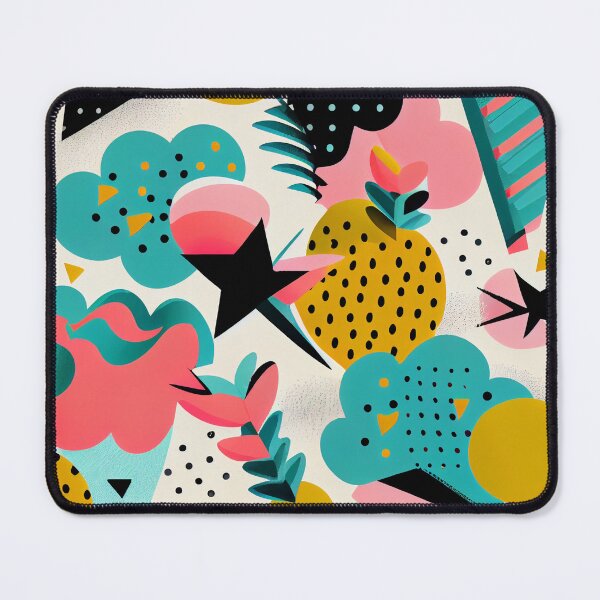 Item preview, Cute Semi Abstract Maximalist Pattern Digital Painting designed and sold by CodeAndColors.