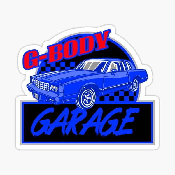 "G Body Garage Car Checkered Flag Racer Car Enthusiast Mechanic