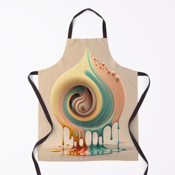 Artikelvorschau, Dripping Colourful Drops in Fibonacci Style for Wall Art, Home and Office Decor entworfen und verkauft von RAGANADesign.