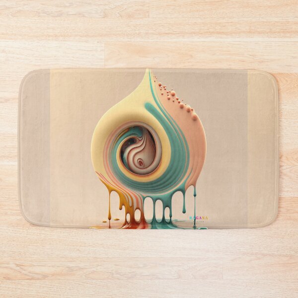Item preview, Dripping Colourful Drops in Fibonacci Style for Wall Art, Home and Office Decor designed and sold by RAGANADesign.