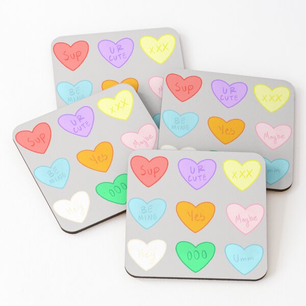 Item preview, Candy Hearts v2 designed and sold by stickerbyginger.