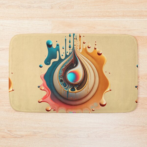 Item preview, Dripping Colourful Drops in Fibonacci Style for Wall Art, Home and Office Decor designed and sold by RAGANADesign.