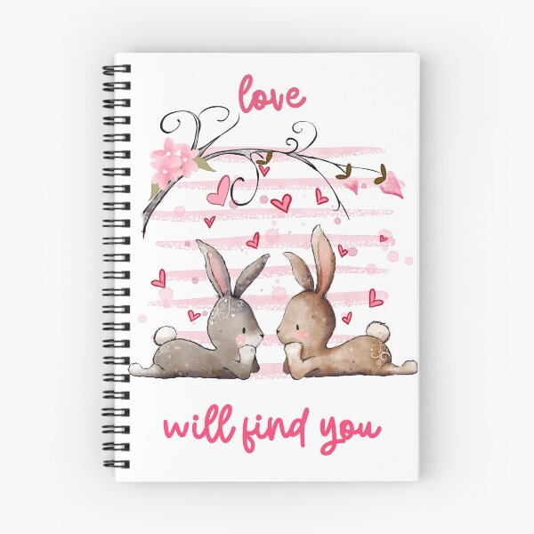 Item preview, Valentine's Day Cute Bunny Couple Love Will Find You 8 designed and sold by TasimaDesign.