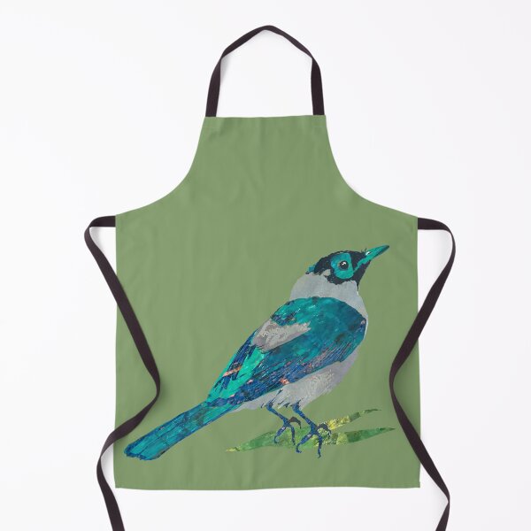 Item preview, Teal Frill Necked Monarch Blue Bird designed and sold by ginaisarty.