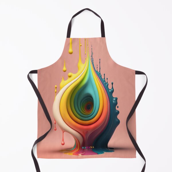 Artikelvorschau, Dripping Colourful Drops in Fibonacci Style for Wall Art, Home and Office Decor entworfen und verkauft von RAGANADesign.